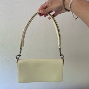 classy white purse